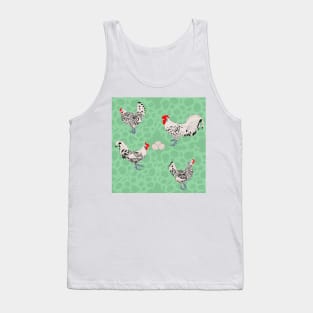 Silver Spangled Hamburg Mint Tank Top